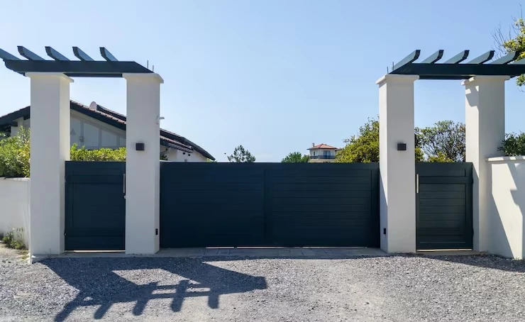 Instalação elétrica de motor de portão
